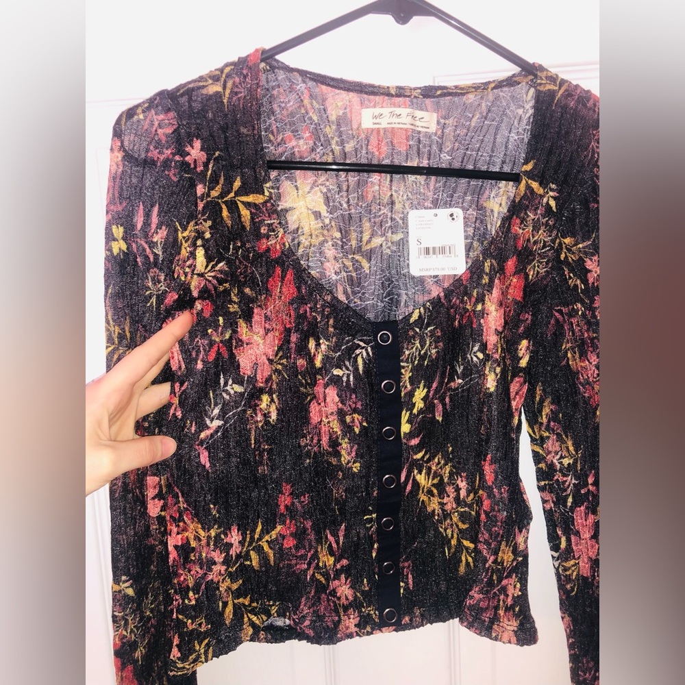 Free People lace long sleeve shirt - Picture 3 of 8
